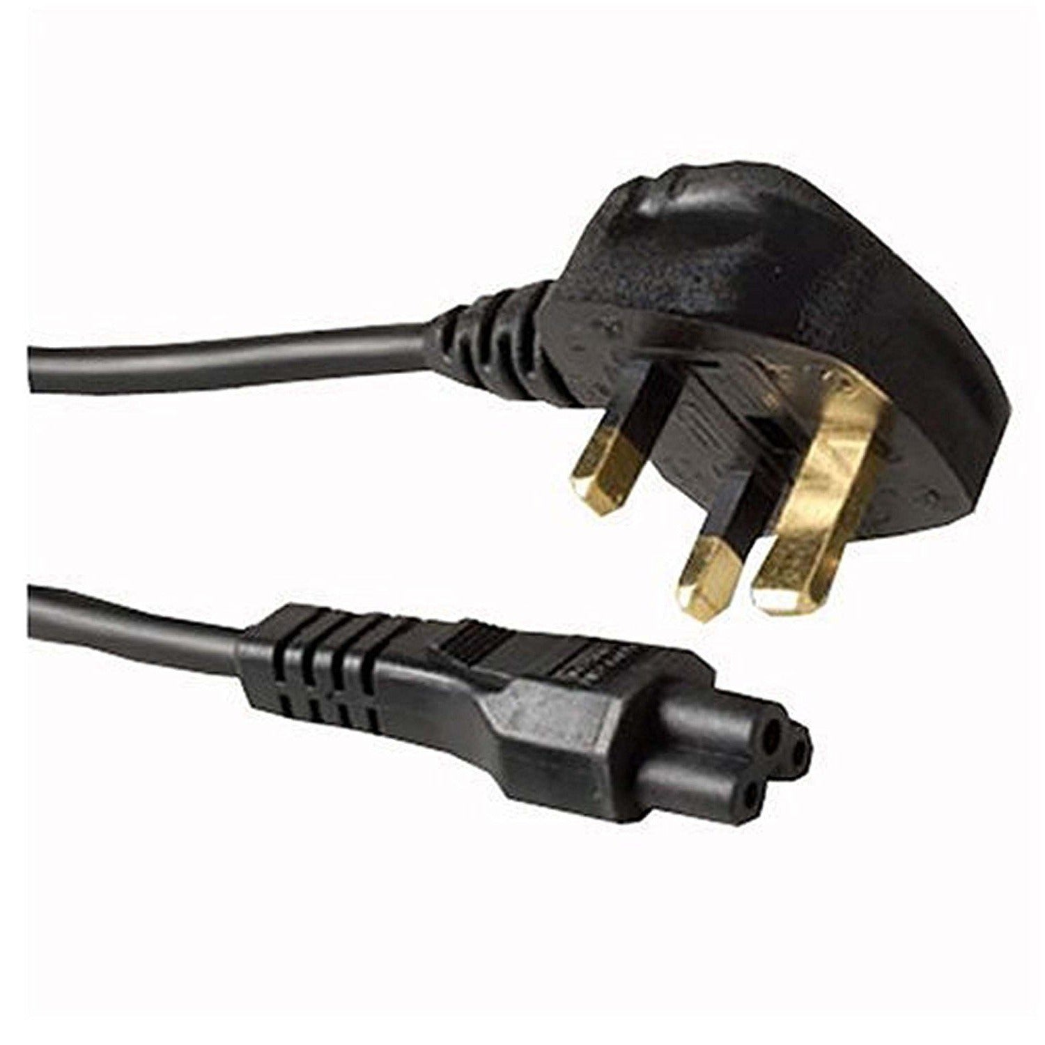 Clover Lead | Clover Power Cable | UK Plug to C5 Mains Cable | Laptop Power Cable | 1.8m to 10m Lengths Cables Direct