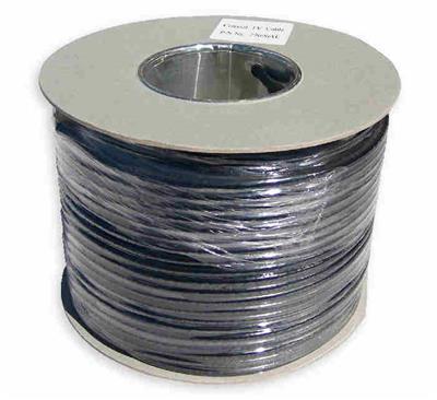 Black Coax Cable, Satellite or Aerial Cable, RG6 Cable - 1m to 250m lengths S.A.C