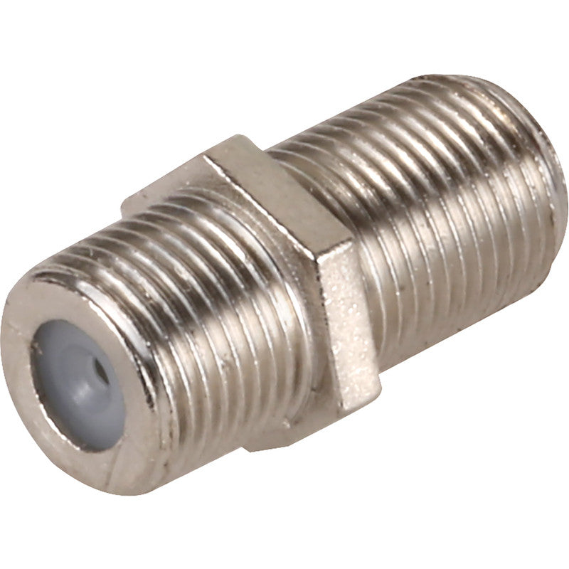 F Connector Coupler - f joiner/coupler. Packs of 1 to 100 Bristol Communications