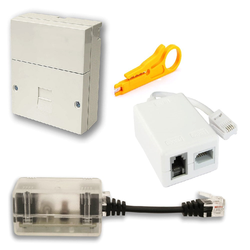 BT NTE5 Master Socket, ADSL Filter and Broadband Stabiliser Replacement Kit BCE Direct