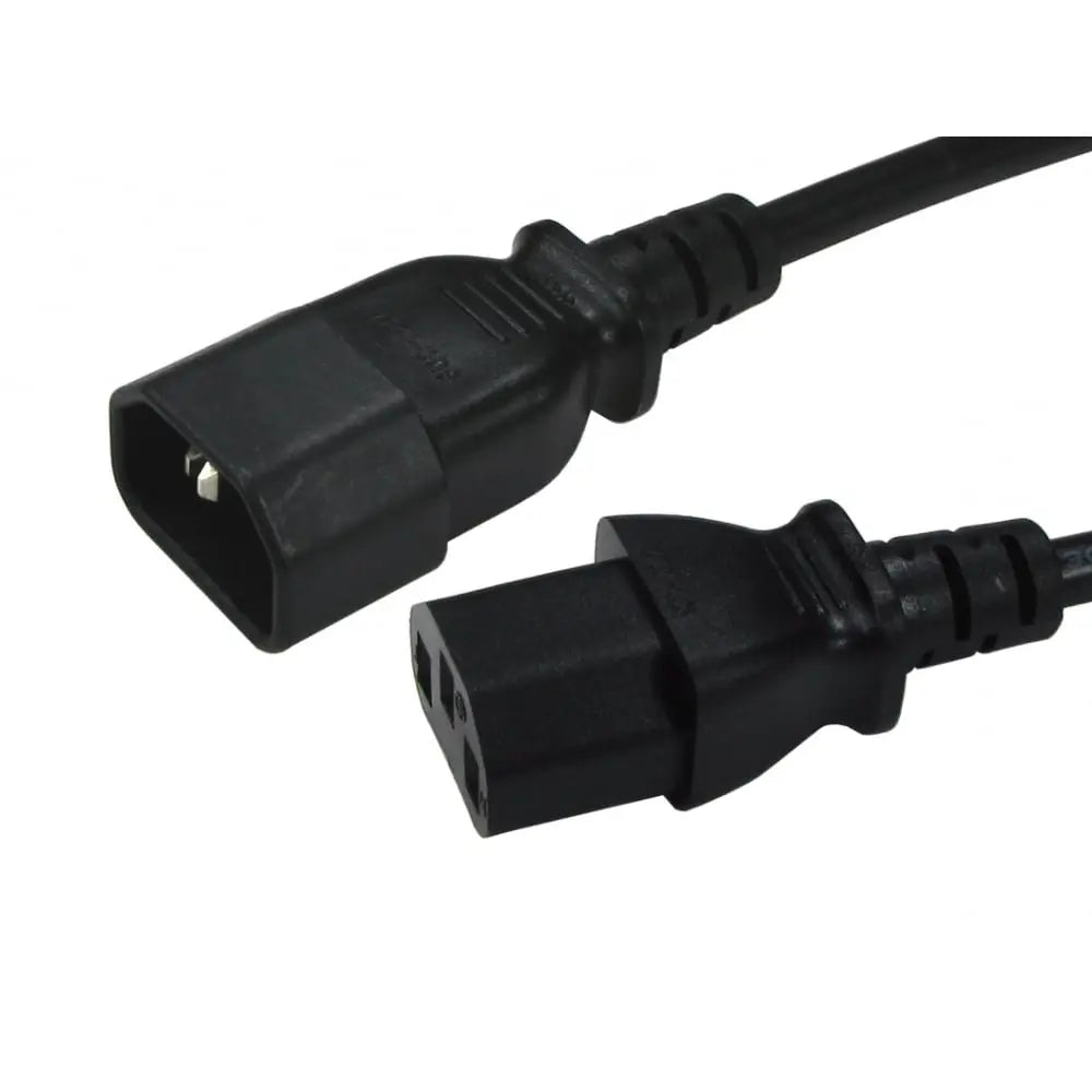 C14 to C13 Power Extension Cable - Kettle Lead extension cables - IEC extension Cables Direct
