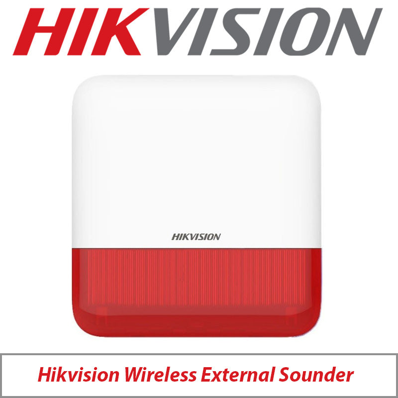 Hikvision AX Pro Series Wireless Outdoor Sounder DS-PS1-E-WE-RED