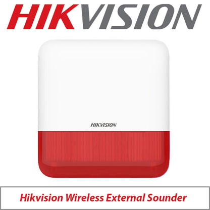 Hikvision AX Pro Series Wireless Outdoor Sounder DS-PS1-E-WE-RED