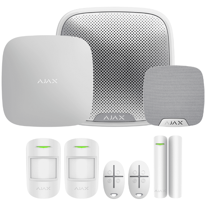 Ajax Hub 1 Kit with Key Fobs and StreetSiren Ajax