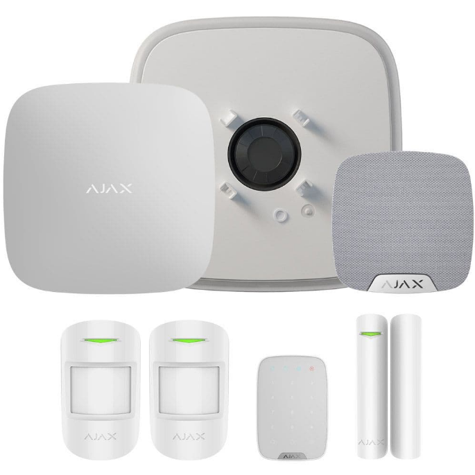 Ajax Hub 1 Kit with KeyPad and StreetSiren DoubleDeck Ajax
