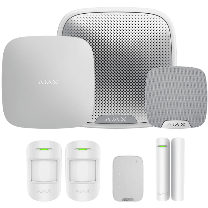 Ajax Hub 1 Plus Kit with Key Pad and StreetSiren Ajax