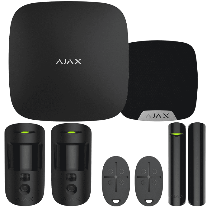 Ajax Hub 2 Plus Cam Kit with Key Fobs Ajax