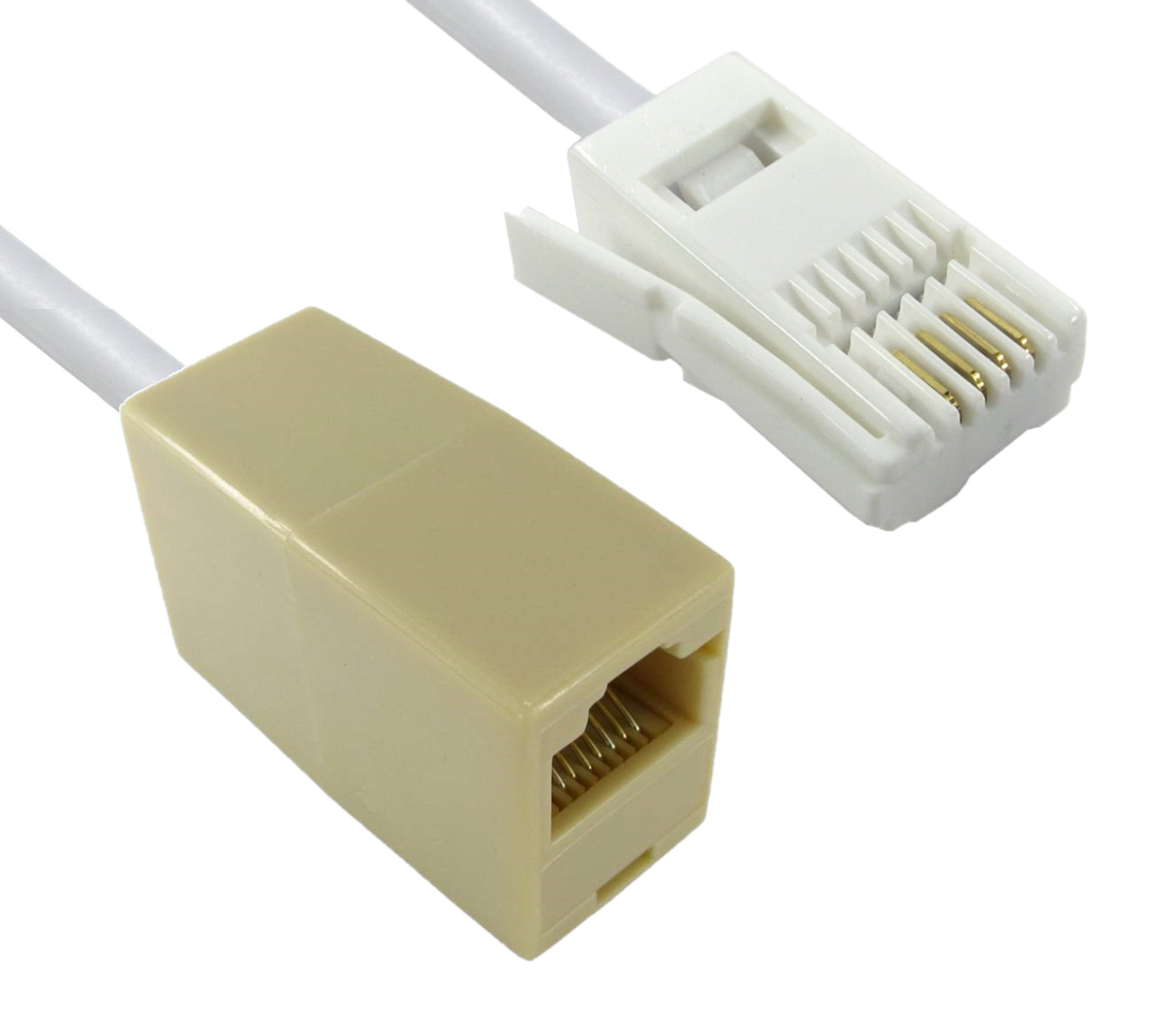 BT Male to RJ45 Female Extension Leads 1m to 30m Lengths Bristol Communications