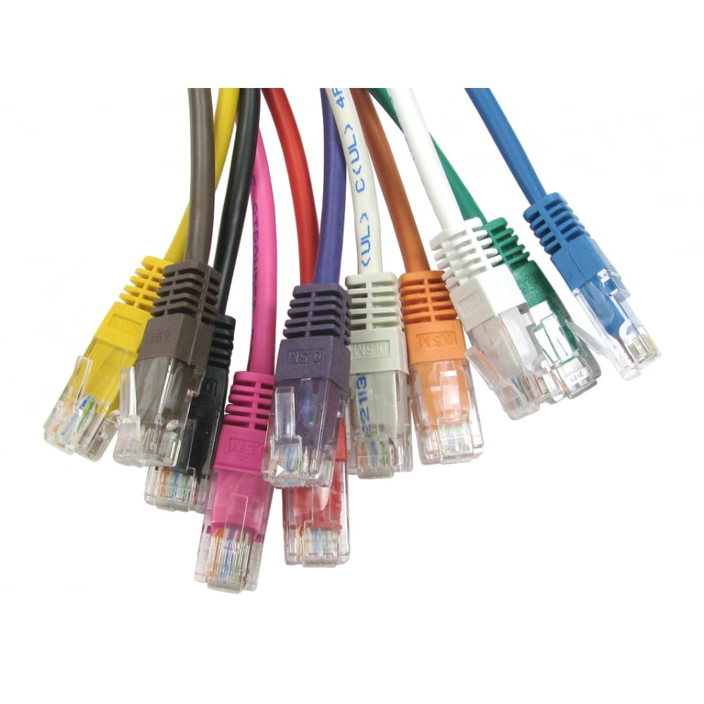 CAT6 Full Copper Ethernet Cable/Patch Lead - Gigabit 0.5m to 30m Various Colours Cables Direct