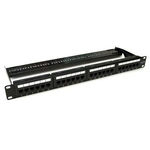 24 Port Patch Panel | 1u 19 Inch | CAT6 IDC/RJ45 Cables Direct