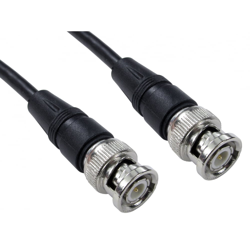 BNC Coax Cable Fly Lead - Black 1m to 10m Lengths Bristol Communications