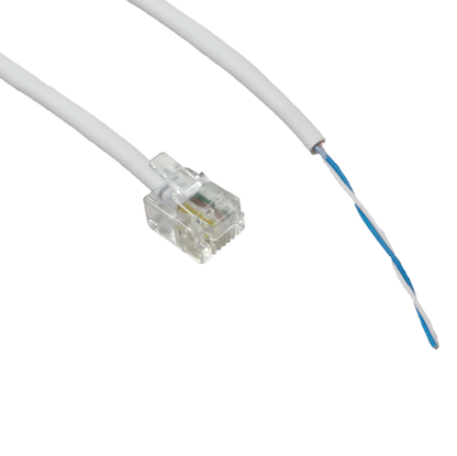 RJ11 to BT open end cable, for Routers to BT telephone sockets. With Punch tool. 1m - 20m Lengths Bristol Communications