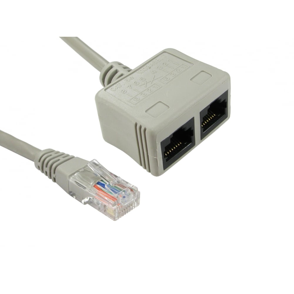 RJ45 Economiser - Data/Data (UTP) - Data Splitter Cables Direct