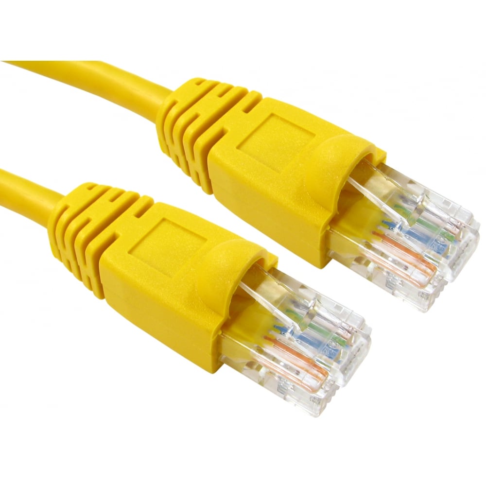 CAT5e Full Copper Snagless Ethernet Cable/Patch Lead 0.5m to 10m Various Colours Cables Direct