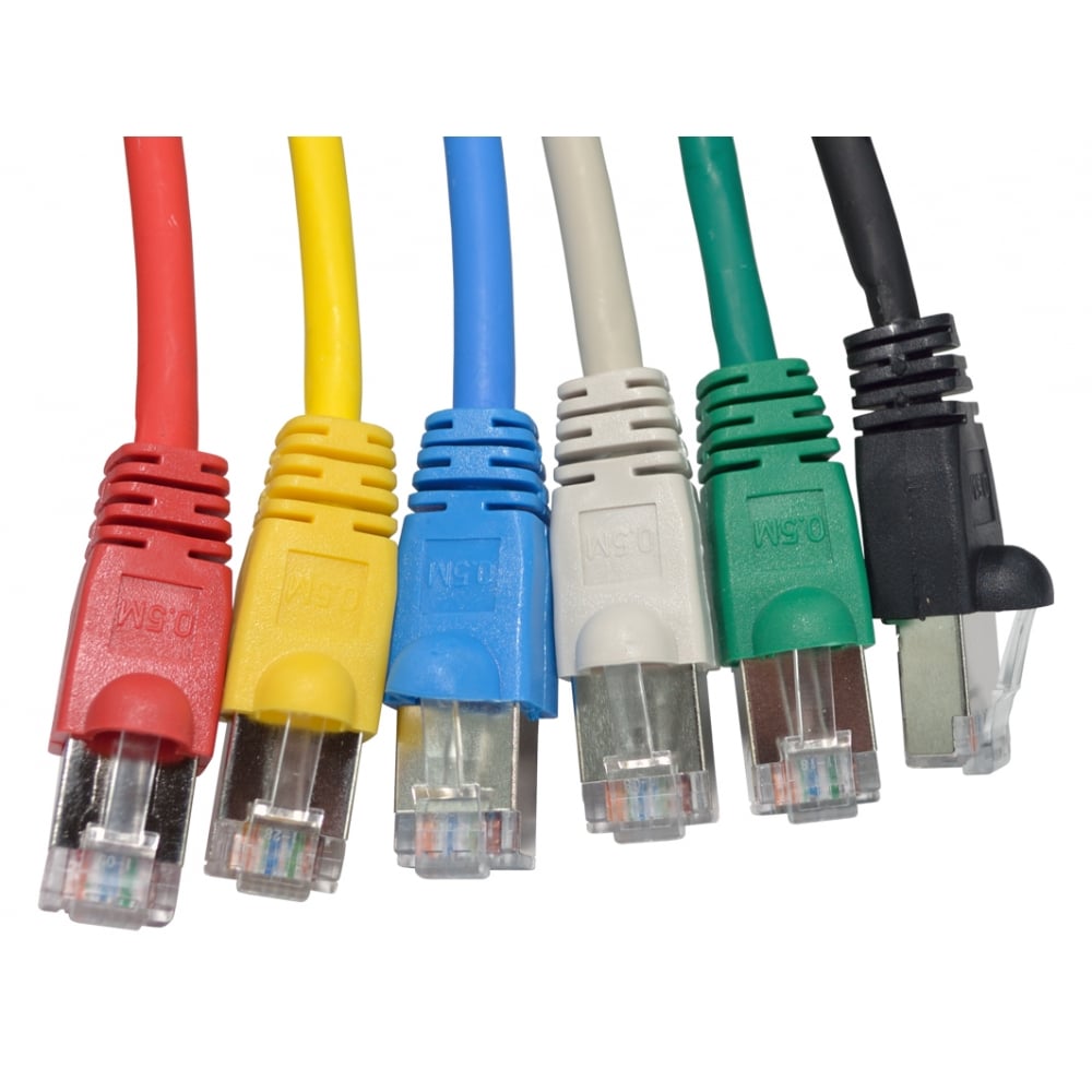 CAT6 FTP Snagless Ethernet Cable/Patch Lead LSZH 0.5m to 30m Various Colours Cables Direct