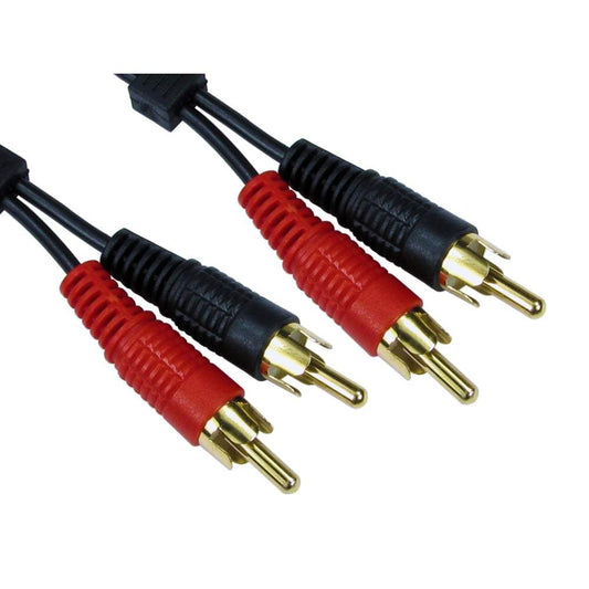 Twin RCA/Phono Cable - 0.5m to 20m lengths - Phono Cables Cables Direct