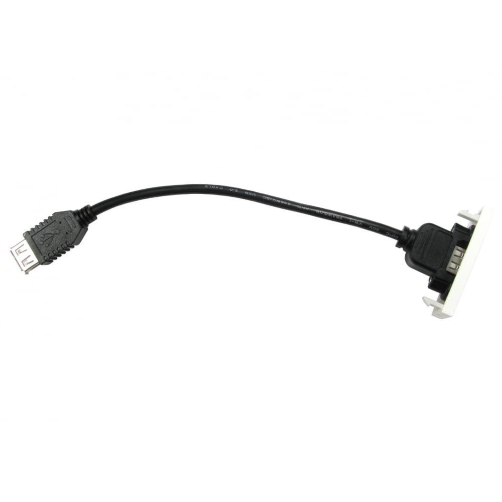 USB Module, (USB2.0 Female Type A) - White Cables Direct